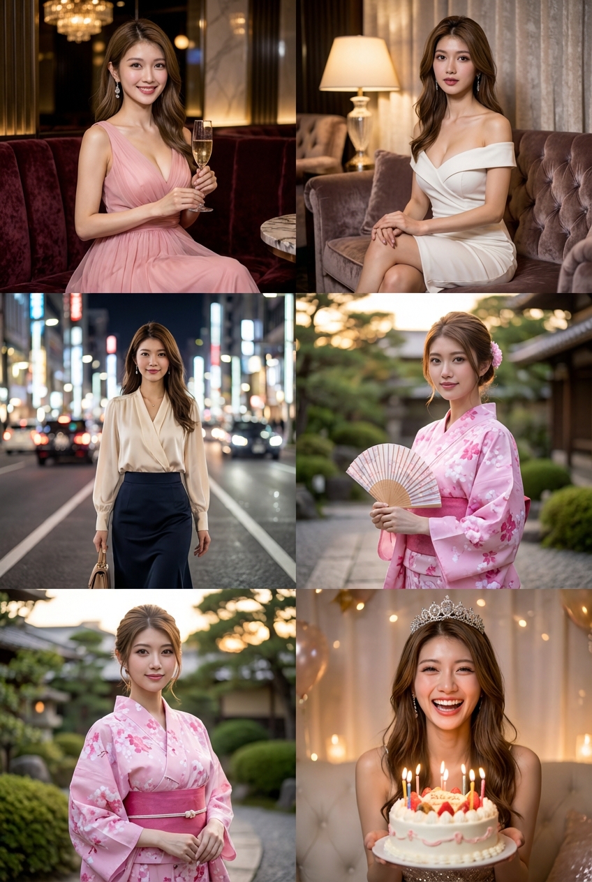 愛花 - ピンクドレス